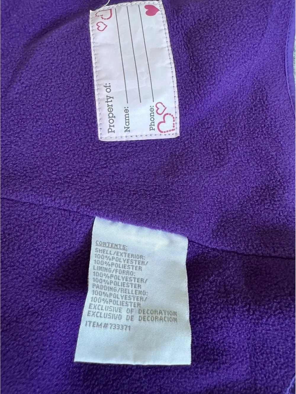 London Fog Toddler 2T Purple Polka Dot Hooded Coat